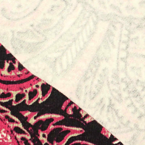 Cream Bold-Paisley Knit, Viscose