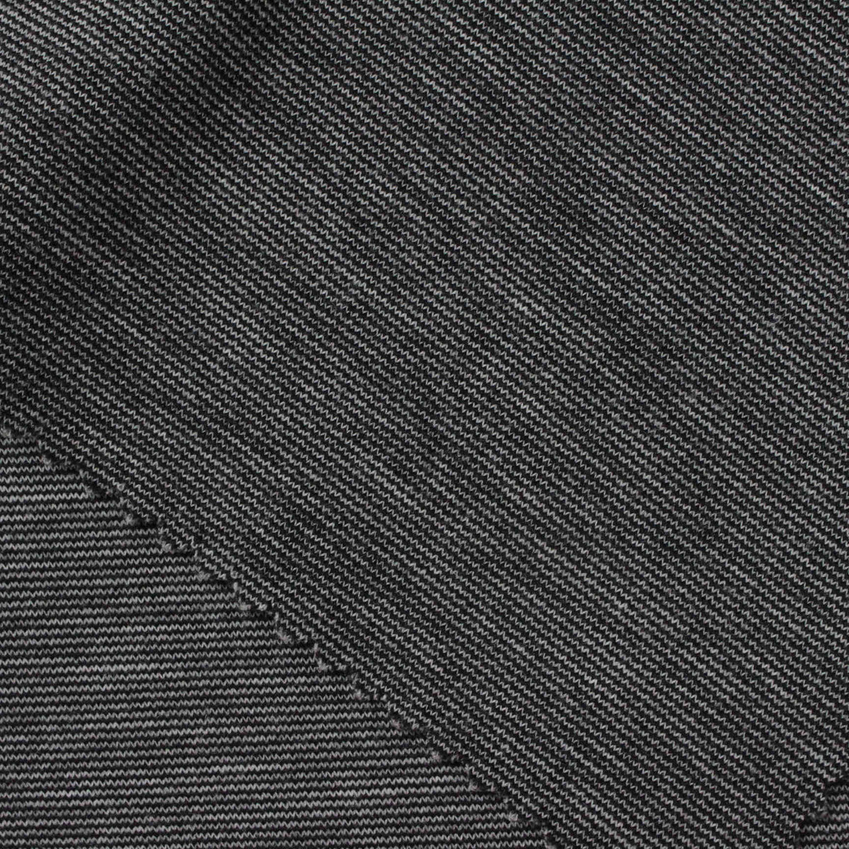 Dark Grey Marl Interlock Knit, Poly-Viscose, 348 gsm