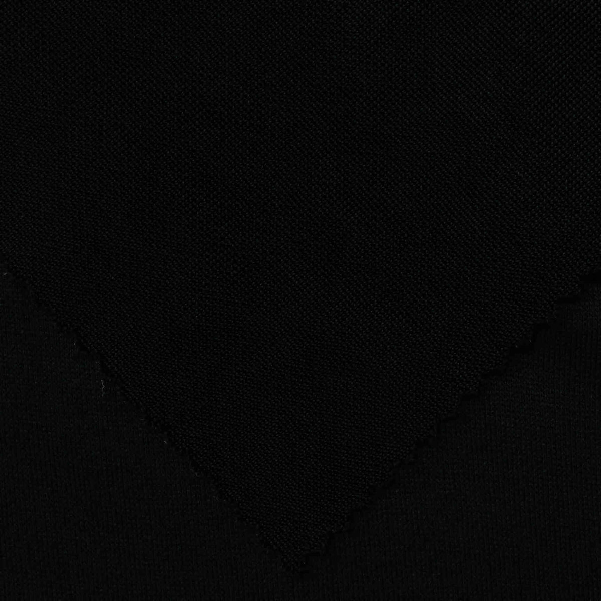 Viscose Polyester Stretch Interlock Knit Fabric, 217 gsm, 155 cm — Black