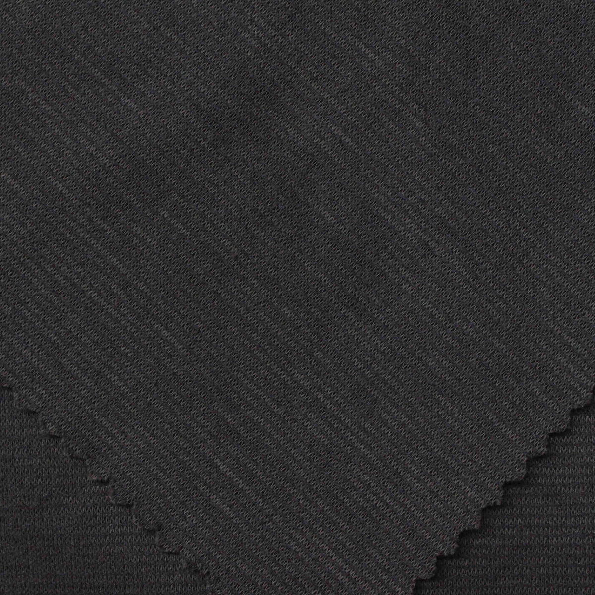 Polyester Viscose Stretch Interlock Knit Fabric, 185 gsm, 175 cm — Grey
