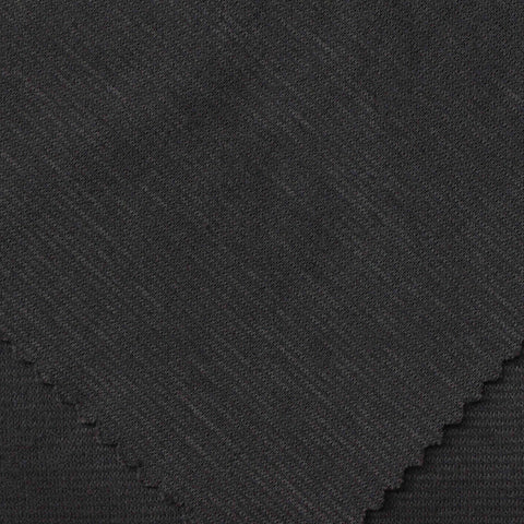 Polyester Viscose Stretch Interlock Knit Fabric, 185 gsm, 175 cm — Grey