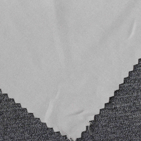 Polyester Stretch Interlock Knit Fabric, 287 gsm, 195 cm — Grey