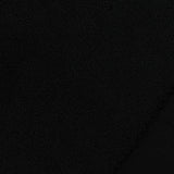 Polyester Cotton Stretch Interlock Knit Fabric, 443 gsm, 150 cm — Black