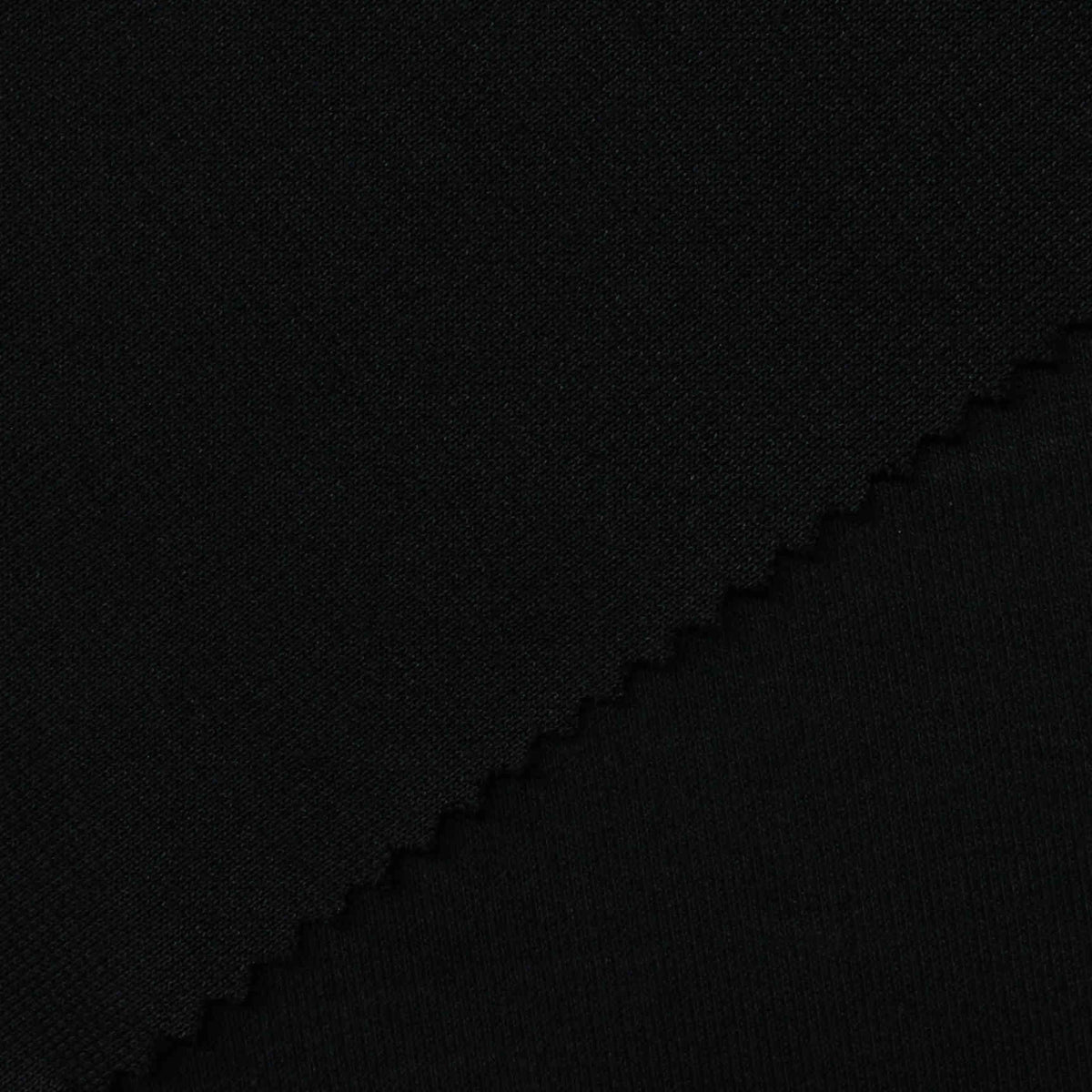Black Interlock Knit, Polyester