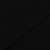 100% Polyester Interlock Knit Fabric, 235 gsm, 150 cm — Black