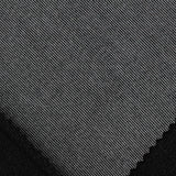 Polyester Cotton Stretch Interlock Knit Fabric, 455 gsm, 160 cm — Black