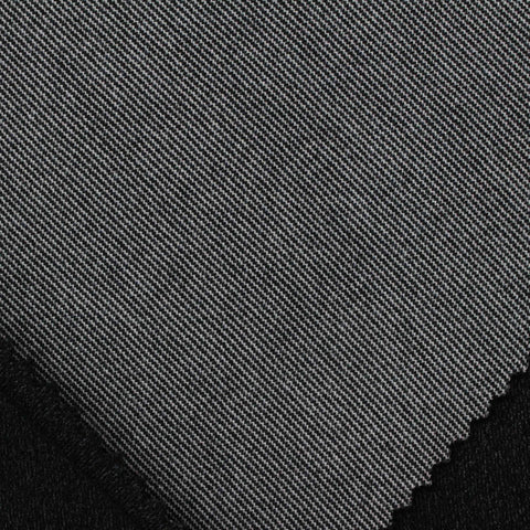 Polyester Cotton Stretch Interlock Knit Fabric, 455 gsm, 160 cm — Black