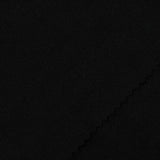 Polyester Stretch Interlock Knit Fabric, 289 gsm, 160 cm — Black