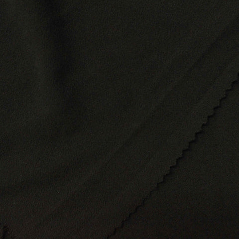 100% Polyester Linen-Look Fabric, 295 gsm, 150 cm — Black