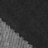 Polyester Stretch Interlock Knit Fabric, 421 gsm, 165 cm — Black — texture