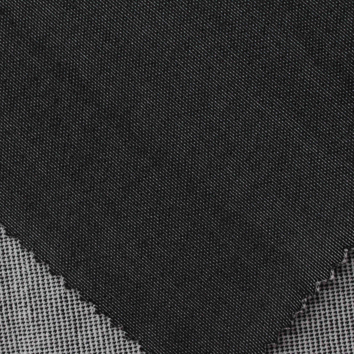 Polyester Stretch Interlock Knit Fabric, 421 gsm, 165 cm — Black