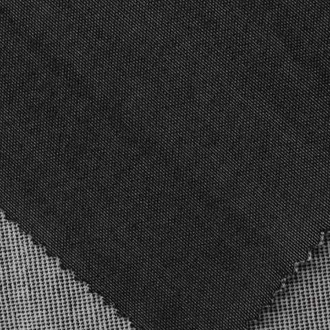Polyester Stretch Interlock Knit Fabric, 421 gsm, 165 cm — Black