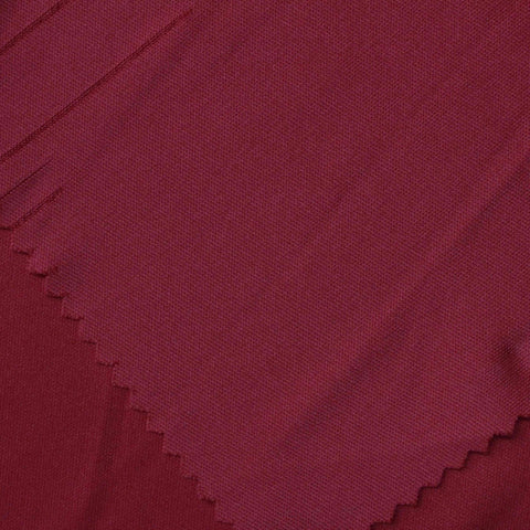 100% Polyester Interlock Knit Fabric, 129 gsm, 160 cm — Red