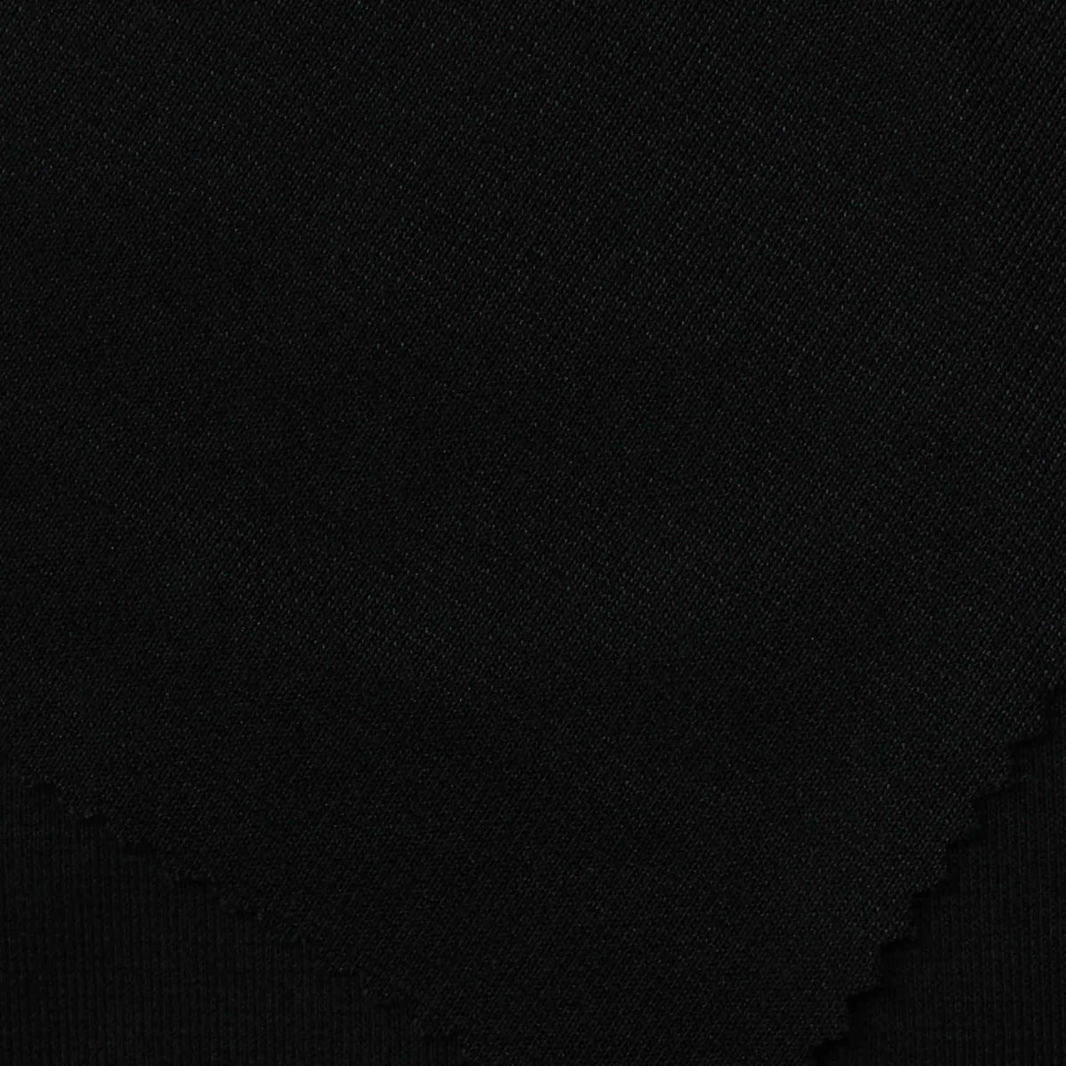 100% Polyester Interlock Knit Fabric, 233 gsm, 160 cm — Black