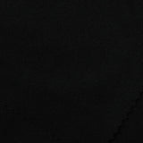100% Polyester Interlock Knit Fabric, 233 gsm, 160 cm — Black