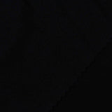 100% Polyester Interlock Knit Fabric, 133 gsm, 190 cm — Black
