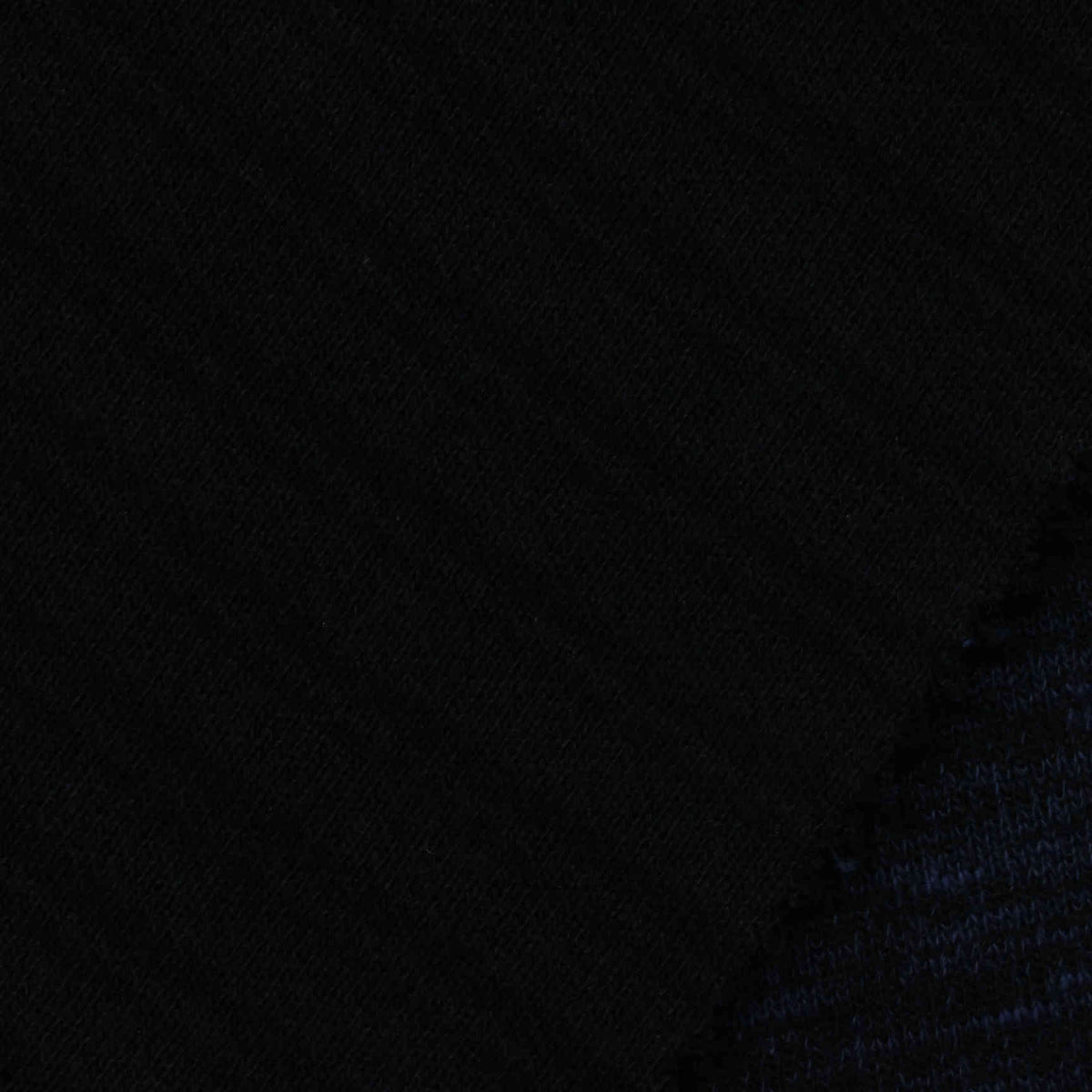 Cotton Interlock Knit Fabric, 420 gsm, 160 cm — Black