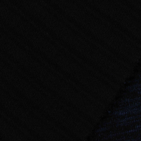 Cotton Interlock Knit Fabric, 420 gsm, 160 cm — Black