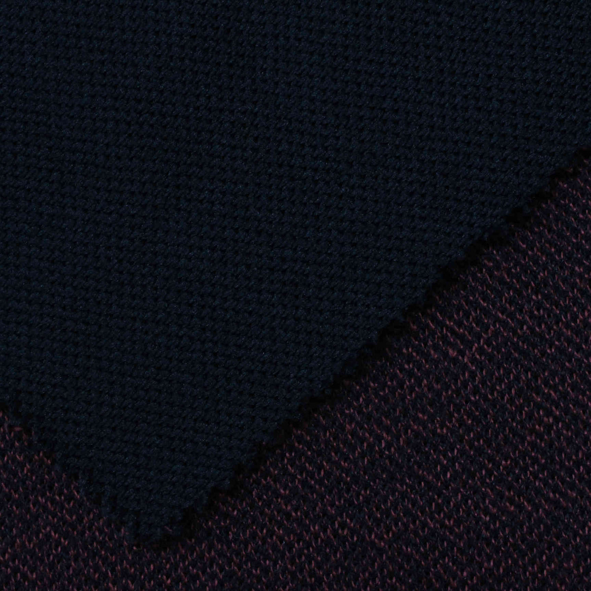 Navy Marl Interlock Knit, Poly-Acrylic