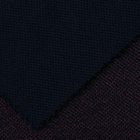 Navy Marl Interlock Knit, Poly-Acrylic