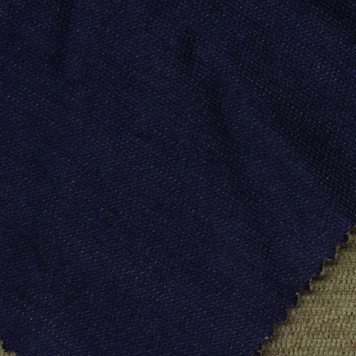 Dark Blue Marl Interlock Knit, Polyester, 370 gsm