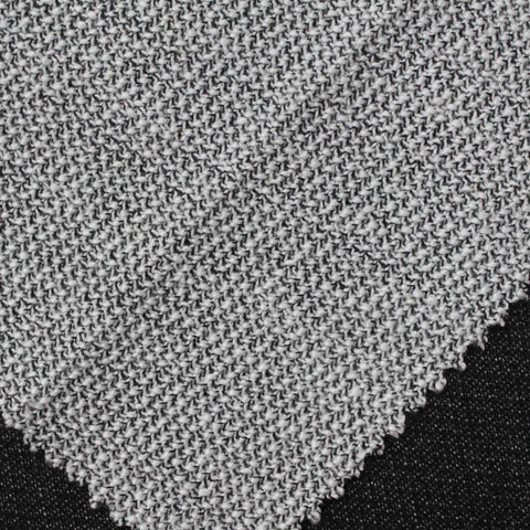 Black Marl Interlock Knit, Polyester, 280 gsm