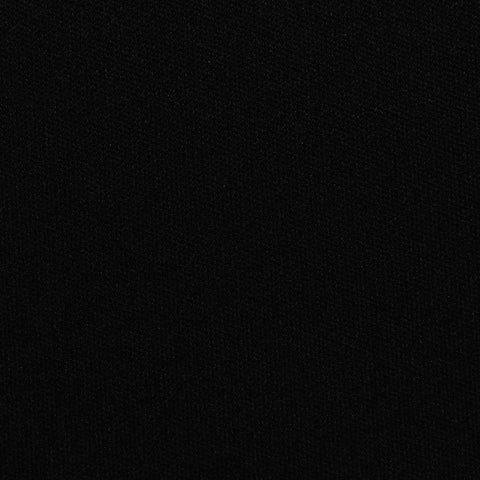 100% Polyester Interlock Knit Fabric, 138 gsm, 160 cm — Black