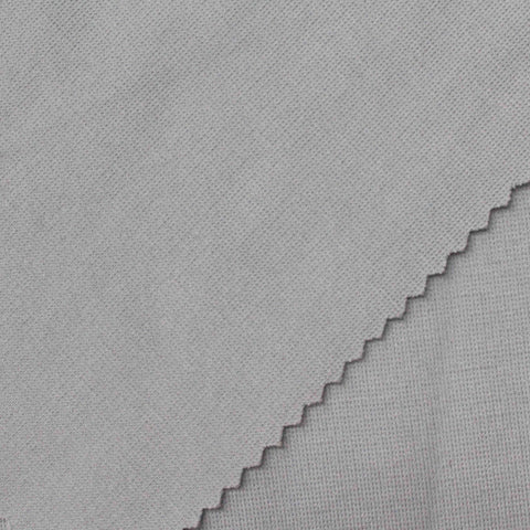 Polyester Stretch Interlock Knit Fabric, 315 gsm, 180 cm — Grey