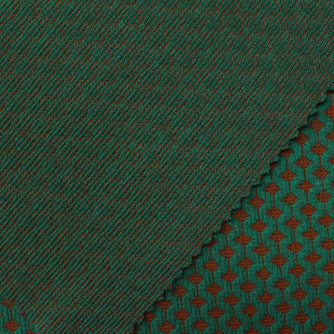 Green Small-Diamond Jacquard, Acrylic-Poly