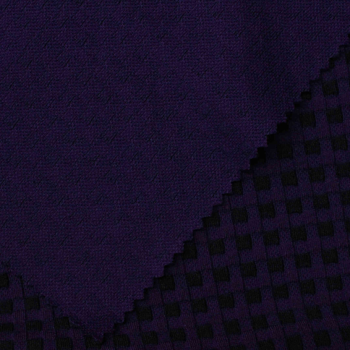 Purple Tone-on-Tone Square Jacquard