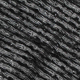Black Textured Interlock Knit, Cotton-Poly — texture