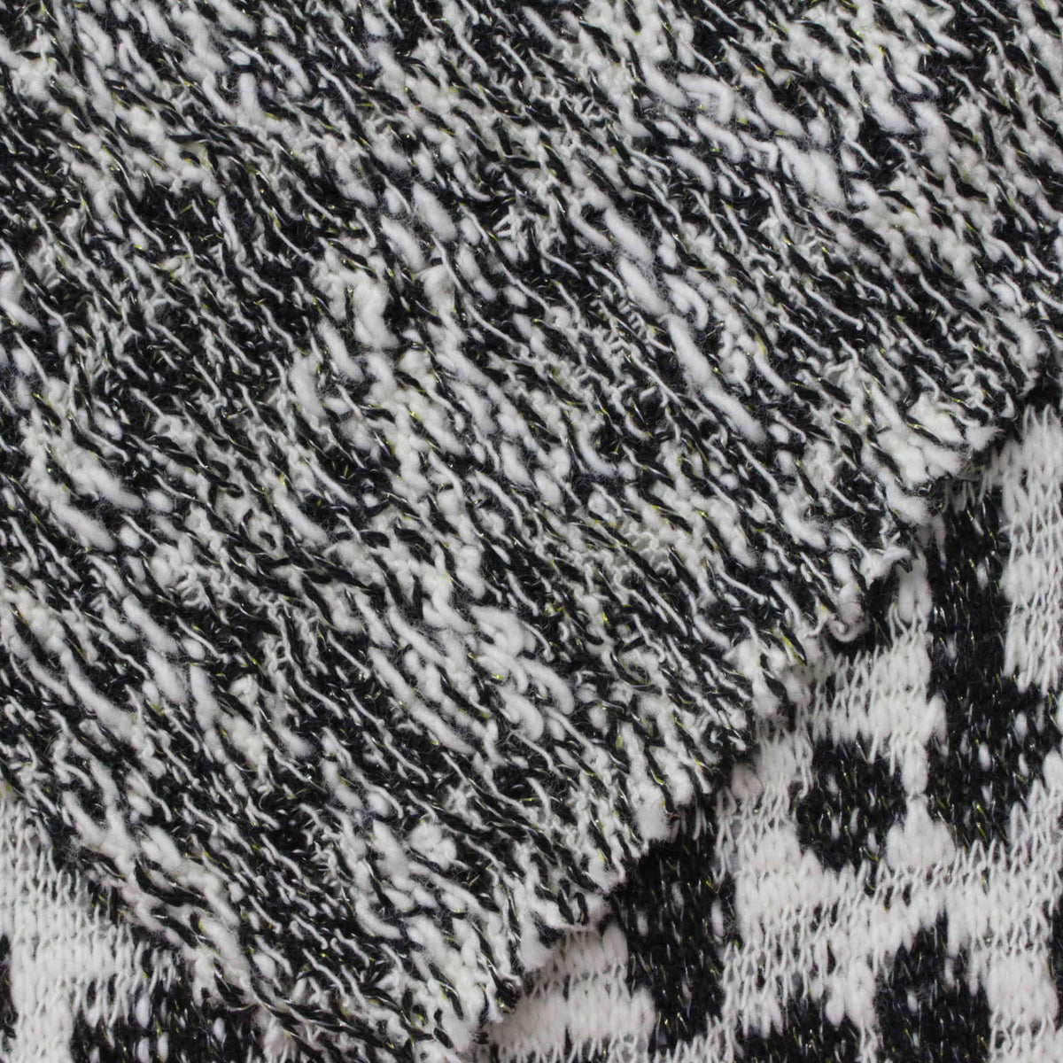 Black Animal Print Jacquard