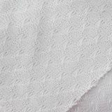 Jacquard Knit Fabric, 100 gsm, 180 cm — White