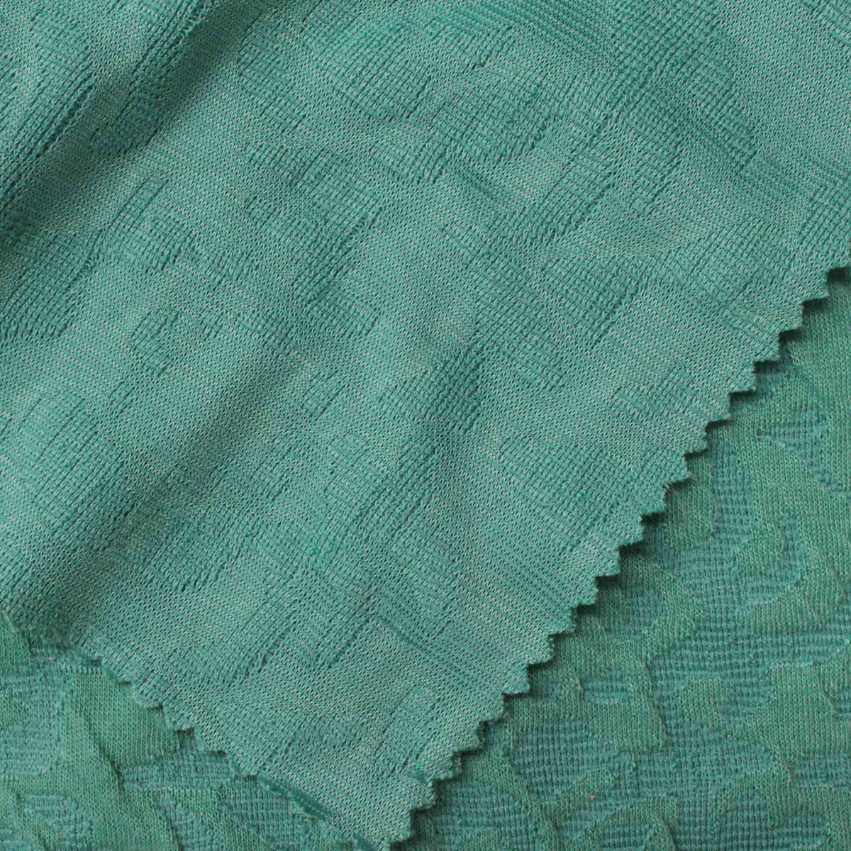 Teal Tone-on-Tone Jacquard, Polyester, 221 gsm