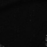 Black Openwork Jacquard