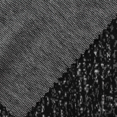 Grey Marl Jacquard, 265 gsm