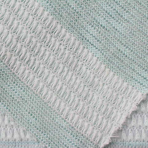 White Diagonal-Stripe Jacquard, 180 gsm