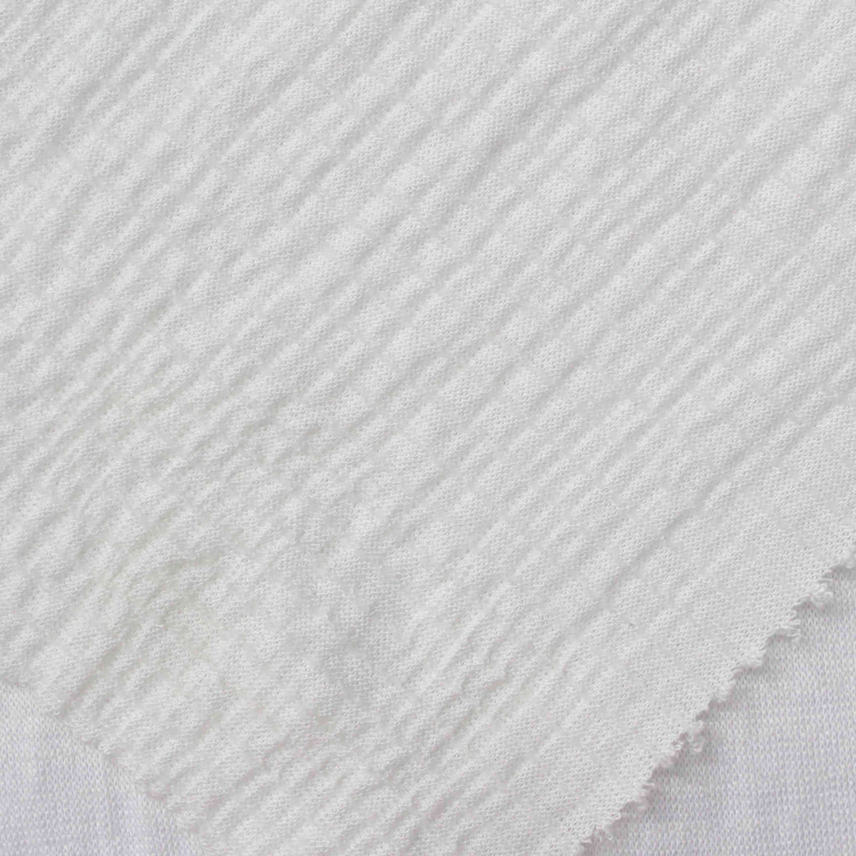Jacquard Knit Fabric, 140 gsm, 140 cm — White