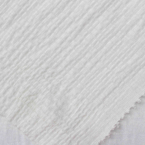 Jacquard Knit Fabric, 140 gsm, 140 cm — White