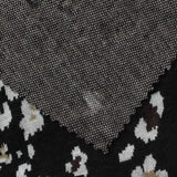 Black Animal Print Jacquard, Poly-Viscose