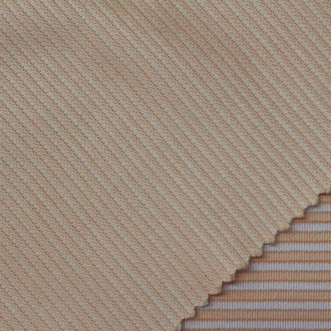 Dark Beige Horizontal-Stripe Knit