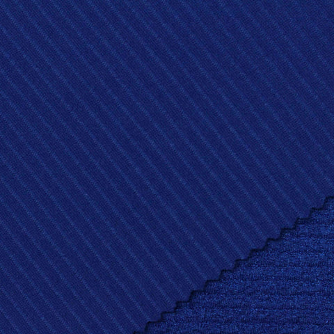 Jacquard Knit Fabric, 183 gsm, 150 cm — Navy