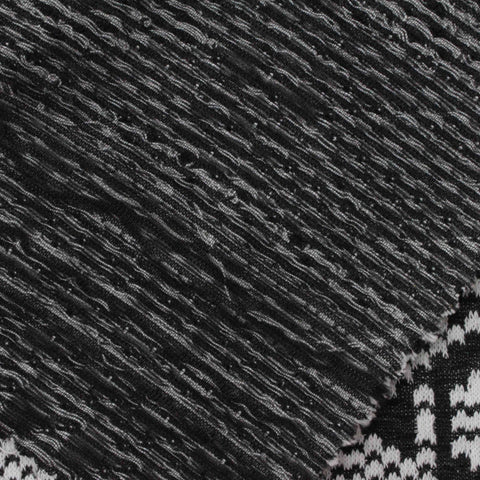 Black Marl Jacquard, 189 gsm