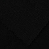 Jacquard Knit Fabric, 202 gsm, 155 cm — Black