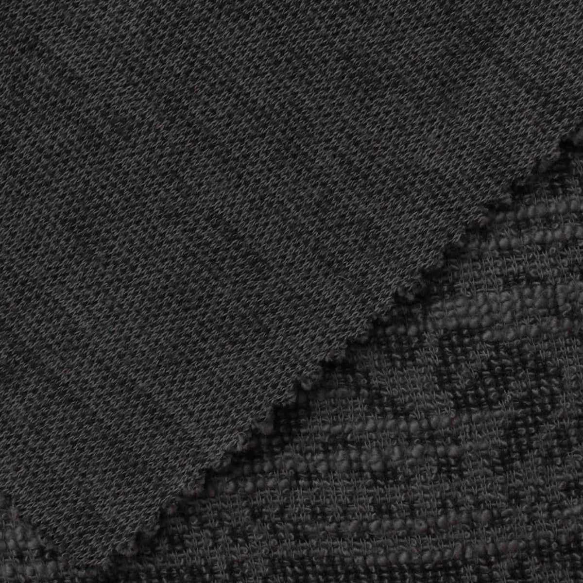 Jacquard Knit Fabric, 265 gsm, 165 cm — Grey