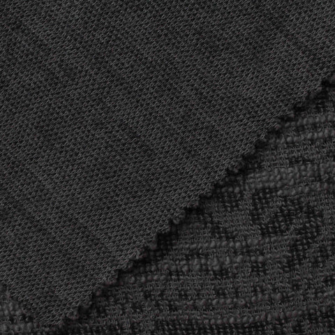 Jacquard Knit Fabric, 265 gsm, 165 cm — Grey