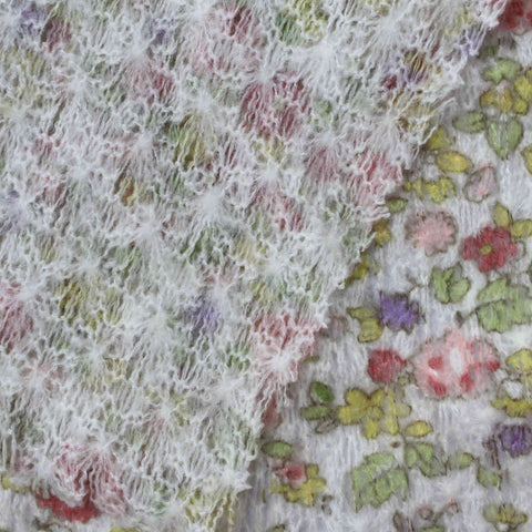Jacquard Knit Fabric, 88 gsm, 175 cm — White