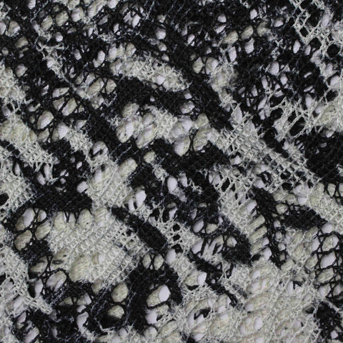 Animal Print 100% Polyester Warp Knit Fabric, 90 gsm, 160 cm — White