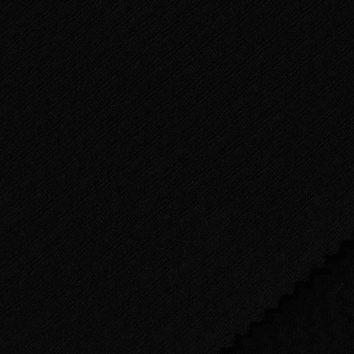 Jacquard Polyester Viscose Stretch Knit Fabric, 326 gsm, 145 cm — Black