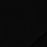 Jacquard Polyester Viscose Stretch Knit Fabric, 326 gsm, 145 cm — Black